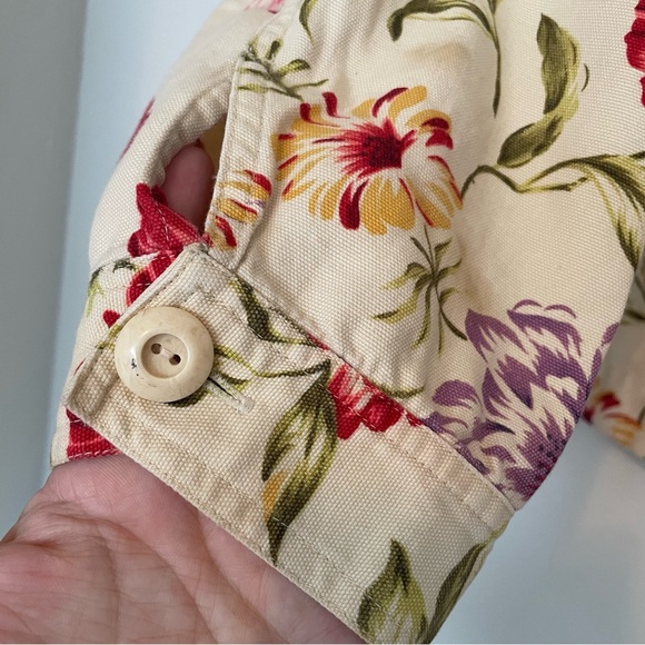 Coldwater Creek Floral Print Lightweight Jacket - Picture 7 of 8